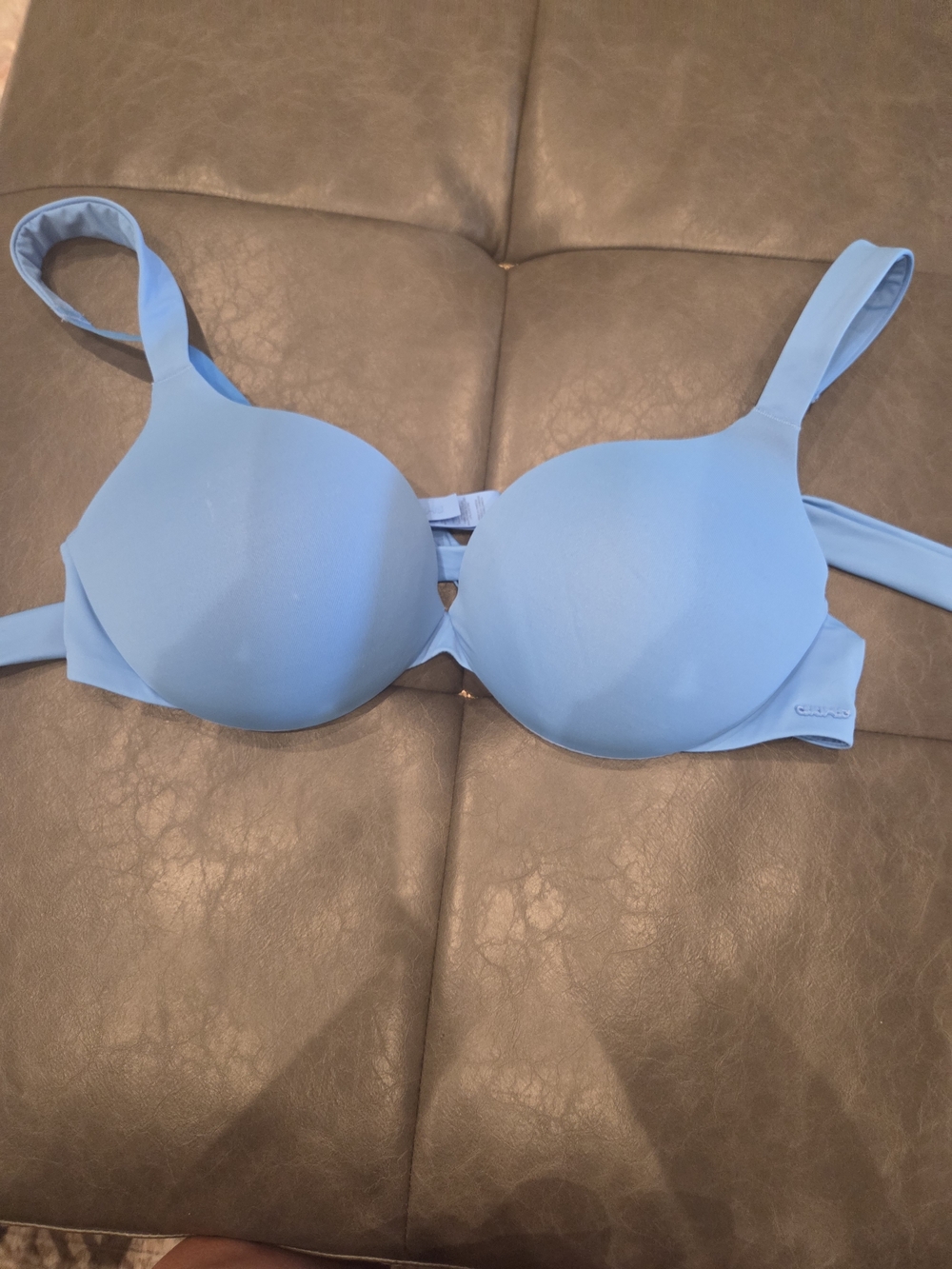Skims Light Blue Smooth Bikini Top